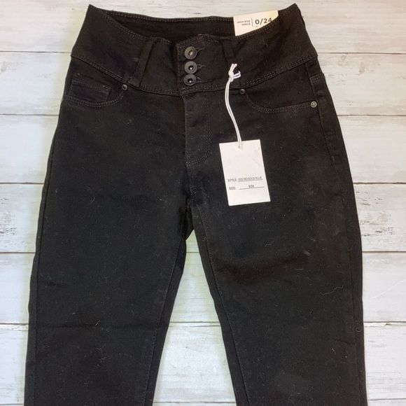 💕1x HOST PICK💕 Blue Savvy Denim High-Rise Ankle Jeans Pants Size 0/24 - Picture 3 of 9